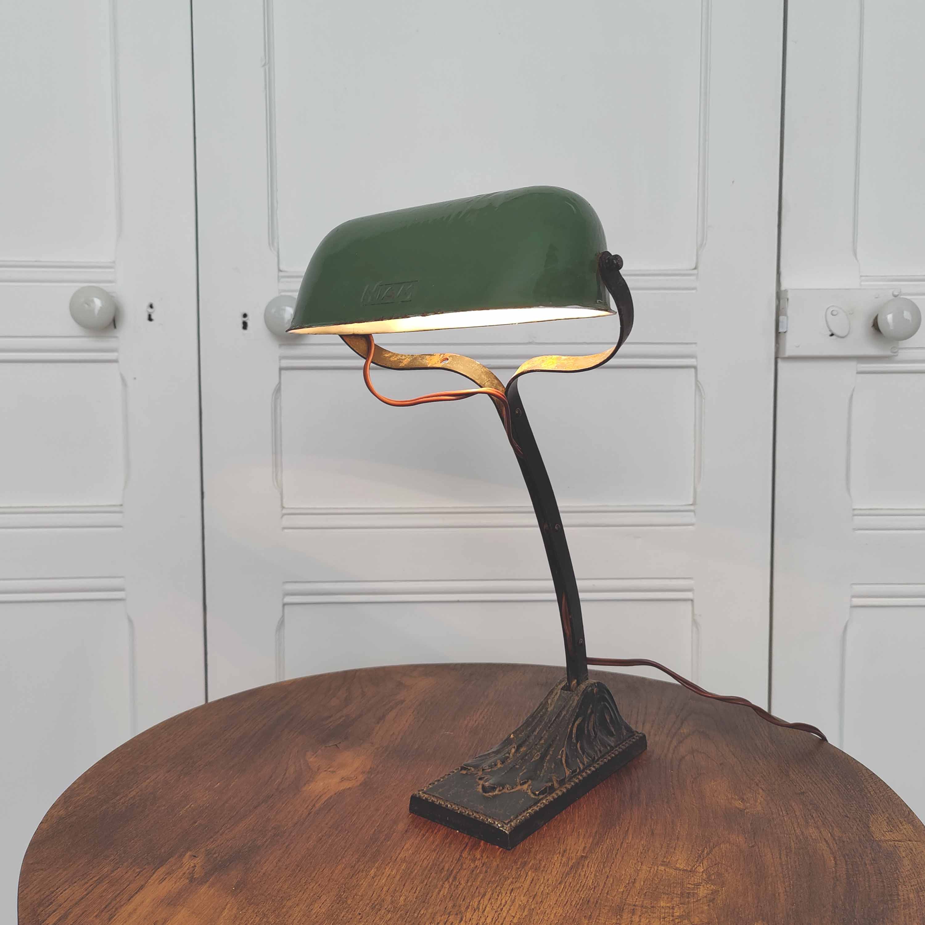 Notary or banker lamp Niam design Georges Main