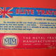 Former service tray Elite Trays London 1970s décor big flower 70's