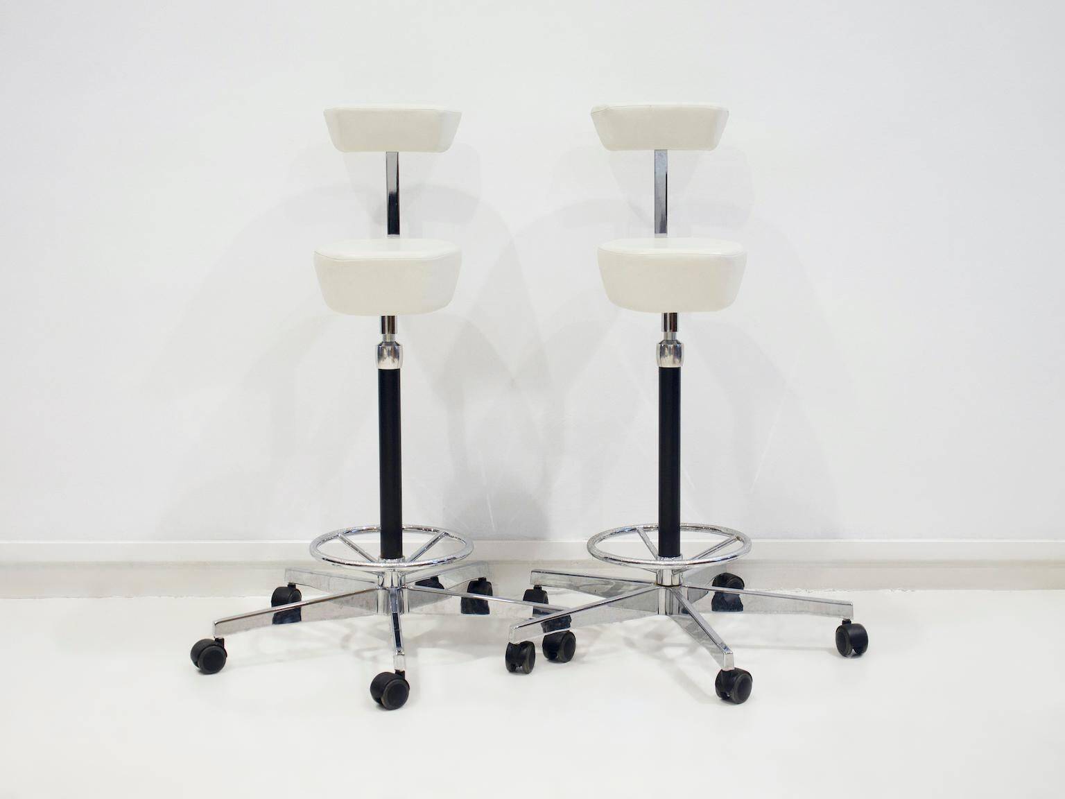 Nelson White chair pair for Vitra