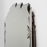 Art Deco Wall Mirror with Emiel Matthijssens Label, Belgium ca. 1920
