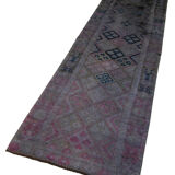 Handmade One-of-a-Kind Oriental Purple Runner Rug 78 cm x 285 cm