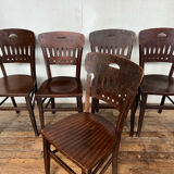 Series of 4 vintage Luterma bistro chairs 1920-1930