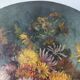 Oval bouquet, oil on canvas