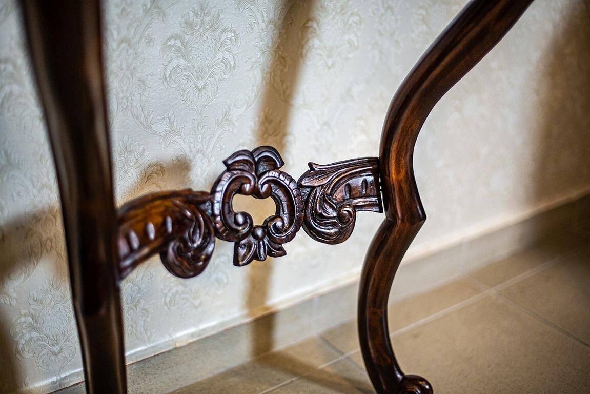 Set of Antique Louis Philippe Mirror and Console Table, 1890s