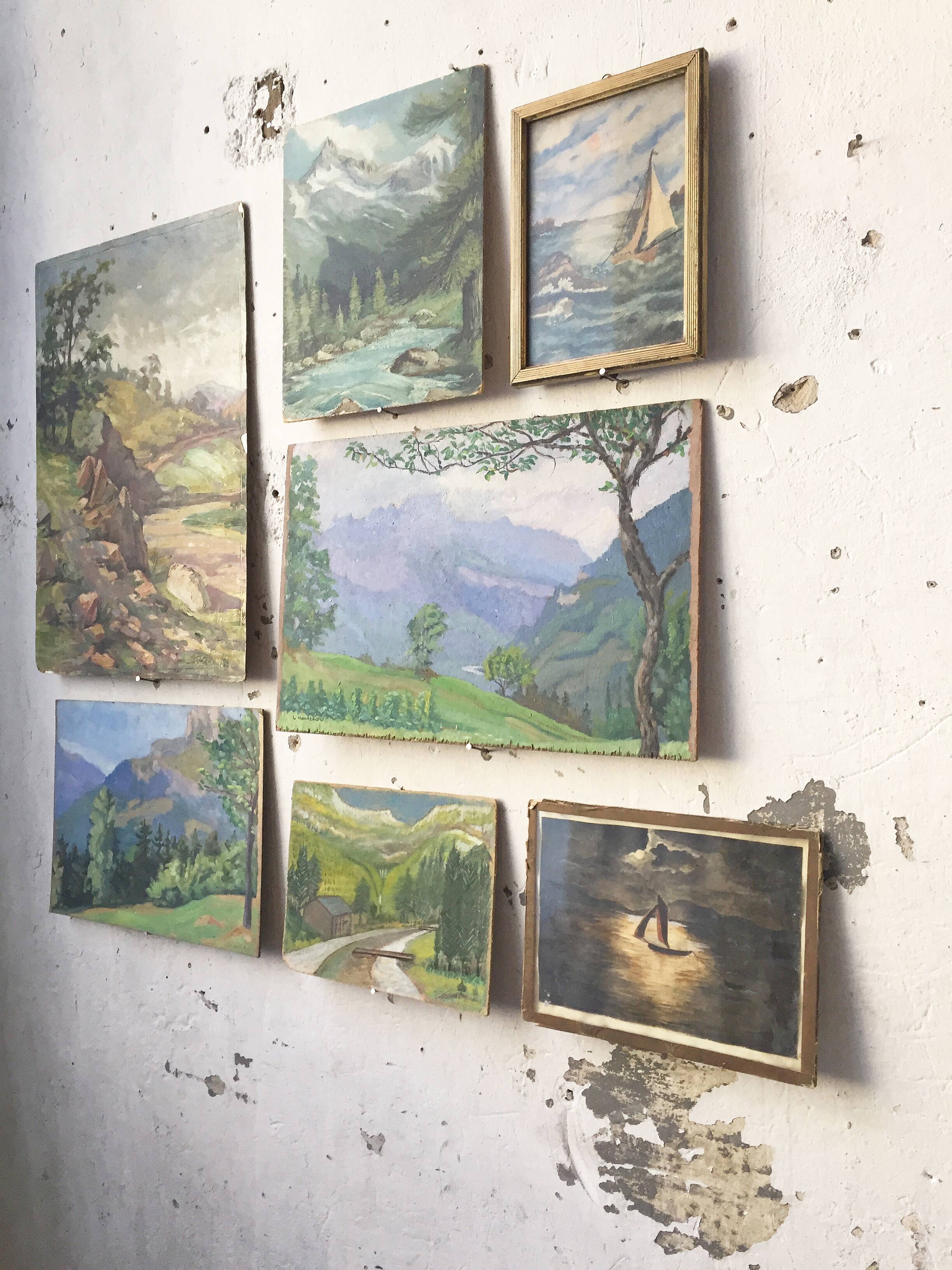 Watercolor framed painting