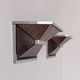 Pair of vintage wall lights, chrome and enamelled metal, France 1970.