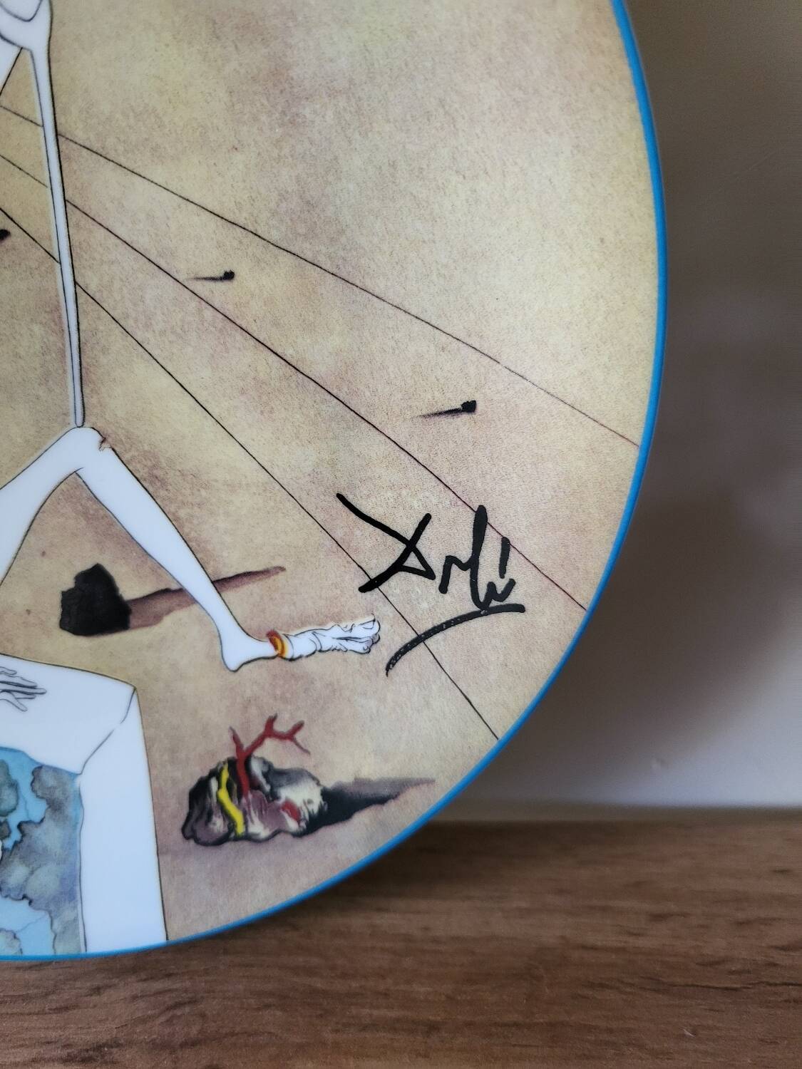 Salvador Dali numbered porcelain plate
