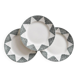 Terre de fer St Amand dessert plates.