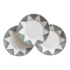Terre de fer St Amand dessert plates.