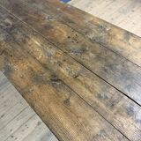 Rustic French oak farmhouse dining table