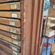 Wooden printing cabinet 36 drawers with typographic letters