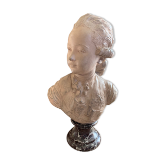 Children's bust in terracotta