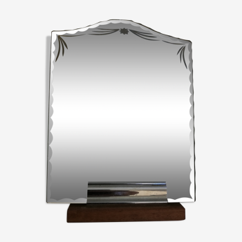Art Deco beveled lay mirror