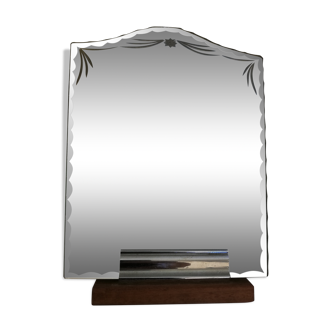 Art Deco beveled lay mirror