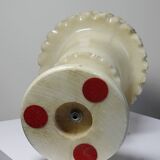 Large Medici alabaster/yellowish marble vase, Belle Époque style