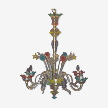 Lustre Murano verre couleur Venise