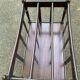Vintage 19th-century Canterbury magazine rack made of solid wood.