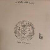 Longwy enamel plate art deco design