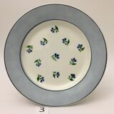 Lot de 6 assiettes plates « digoin sarreguemines » modèle albe