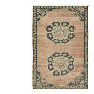 Tapis vintage anatolien turc 139 cm x 205 cm