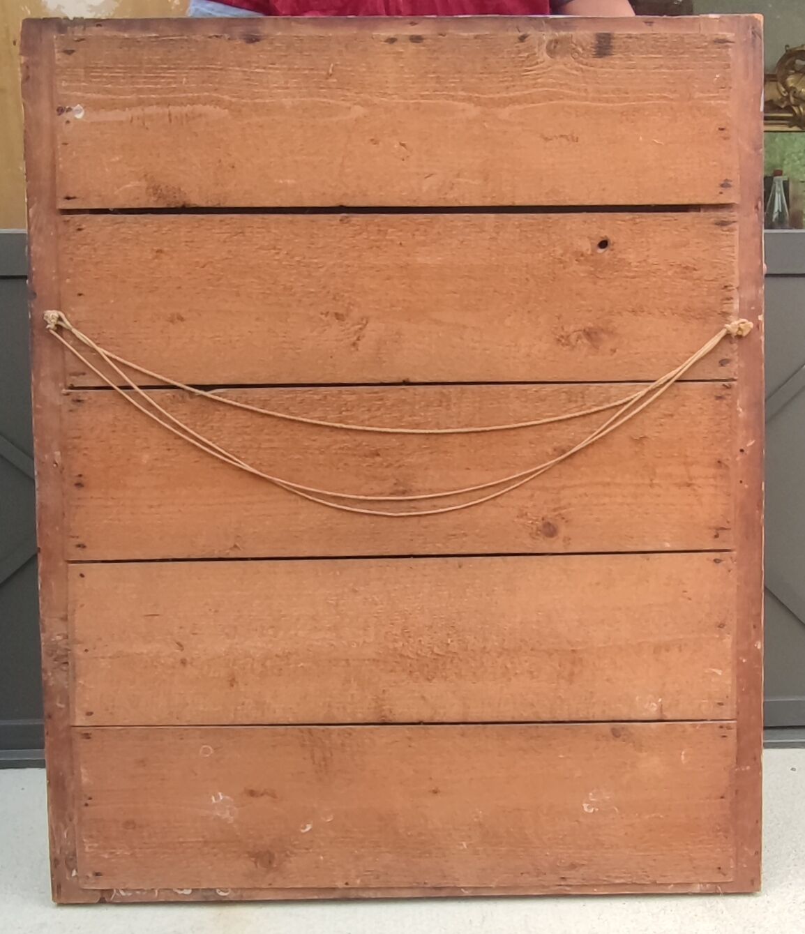 Old large gilded mirror