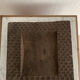 Square ashtray vintage carved wood