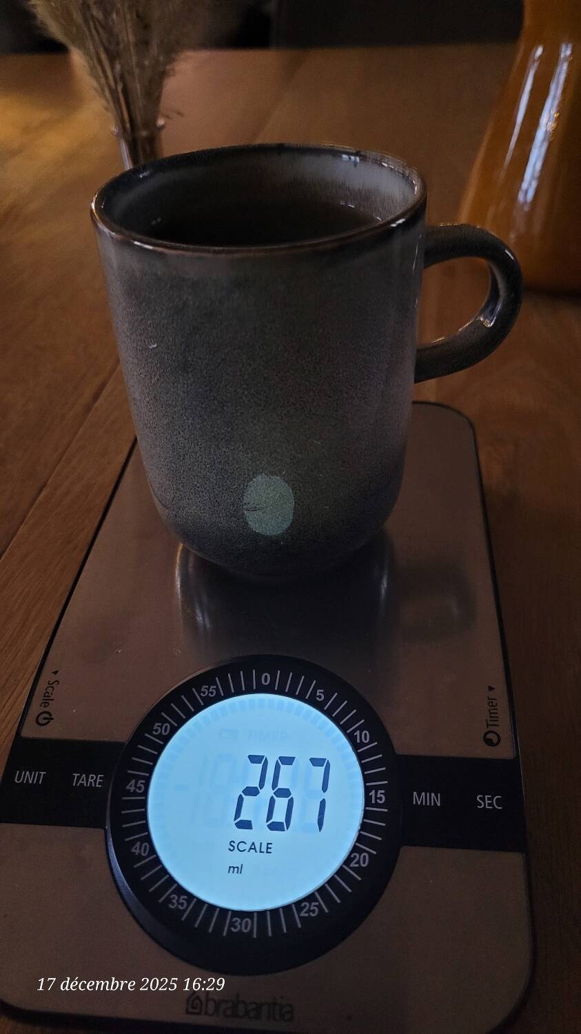 5 mugs bleu/gris