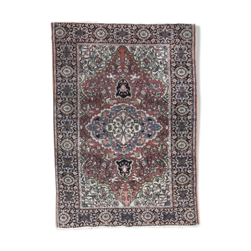 Old Persian carpet end Sarogh handmade 102 X 142 CM
