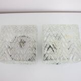 Pair of Mid-Century Wall or Sconces Lamps by Valasske Mezirici, 1960's