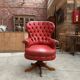 Fauteuil de bureau en cuir 60’S