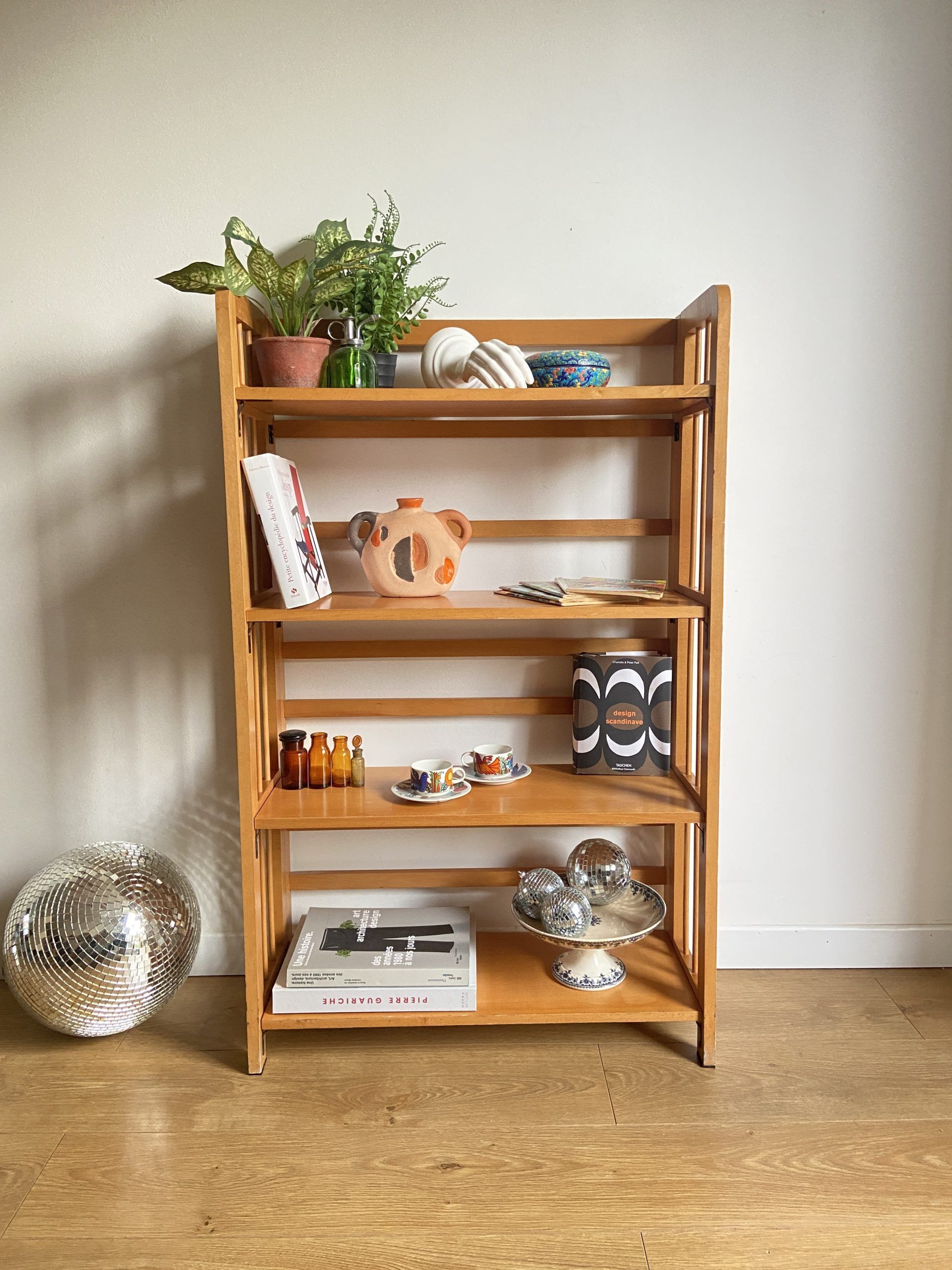 Folding bookseller shelf 70s