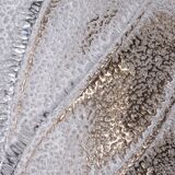 Vintage Murano glass wall lamp leaf shape set of 2 - Italy 1970