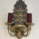 Pair of Art Deco wall sconces in the style of Jules Leleu.