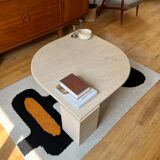 Travertine coffee table