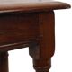 Tabouret en chêne massif anglais, 19e siècle