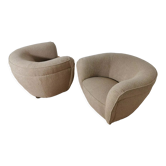 Restored armchairs by Jindrich Halabala