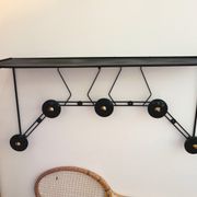 1950s wall-mounted coat rack