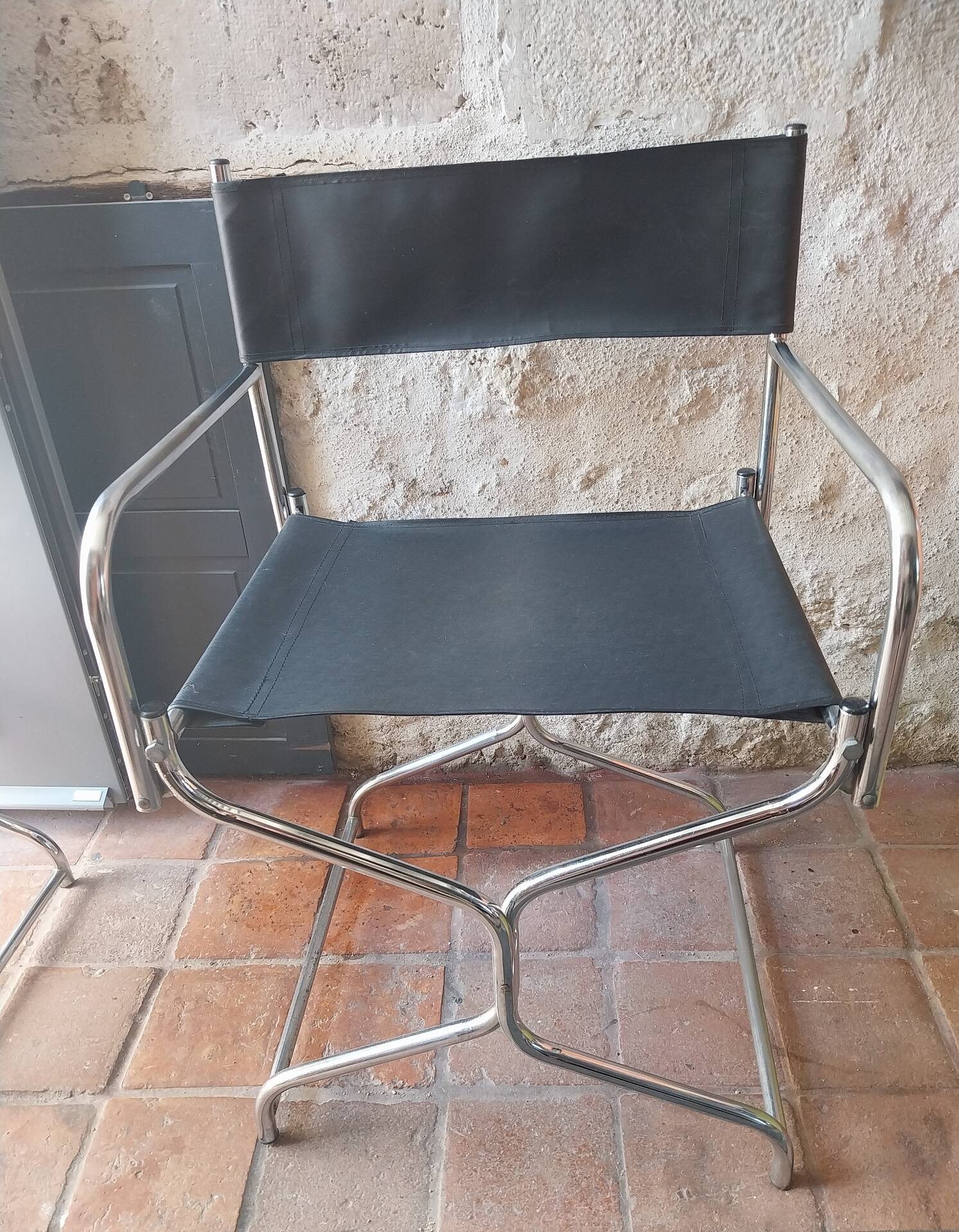 Chaise pliante tubulaire