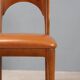 Chaises vintage en hêtre, mousse et similicuir, design, Italie, années 1970-1980