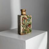 Multicolored Terracotta Bottle from Qajar Dynasty Iran, 19th Century – Hand-Painted, Unique Decorative Piece