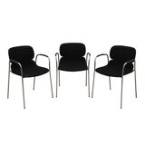 Set of three chairs, Italian design, 1970s, production: Italy