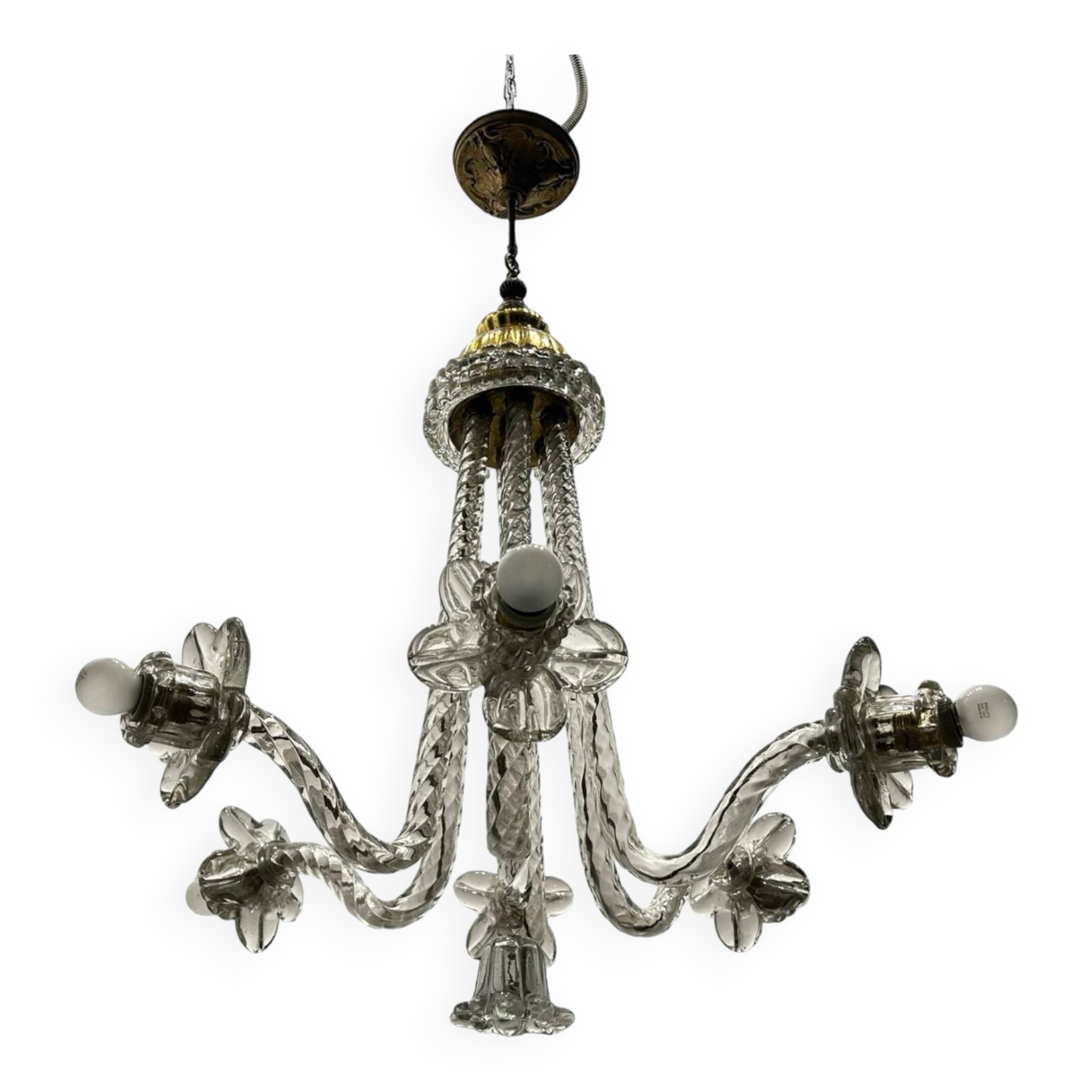 Art Deco Murano Glass Chandelier 1920/40’s