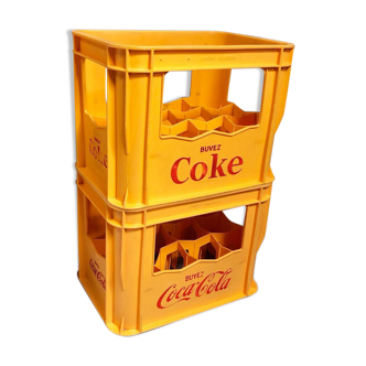 Vintage Coca Cola Plastic Bottle Box