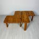 60s Set of 2 vintage Danish Pine Coffee Tables by Aksel Kjersgaard