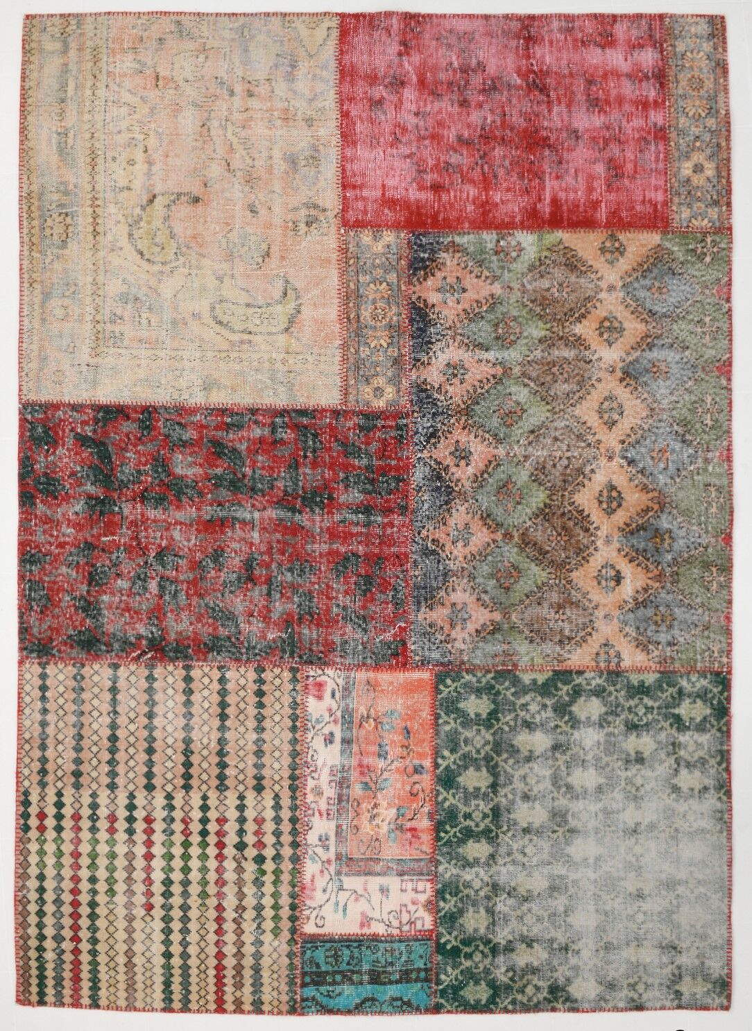 Distressed turkish rug 302x215cm