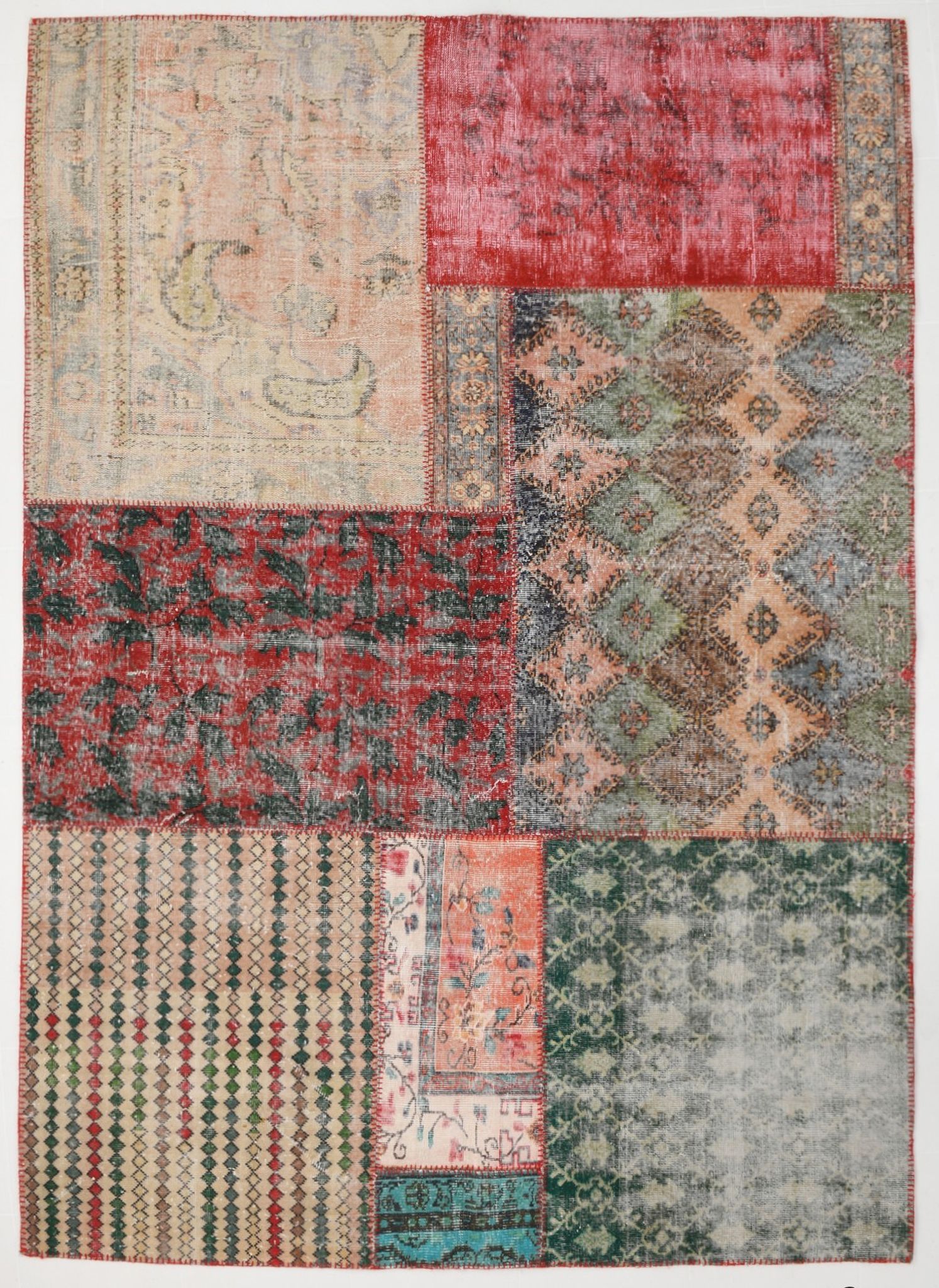 Distressed turkish rug 302x215cm