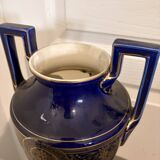 Lot 3 amphora vase boch keramis 1890 bfk fireplace garniture sèvres art deco