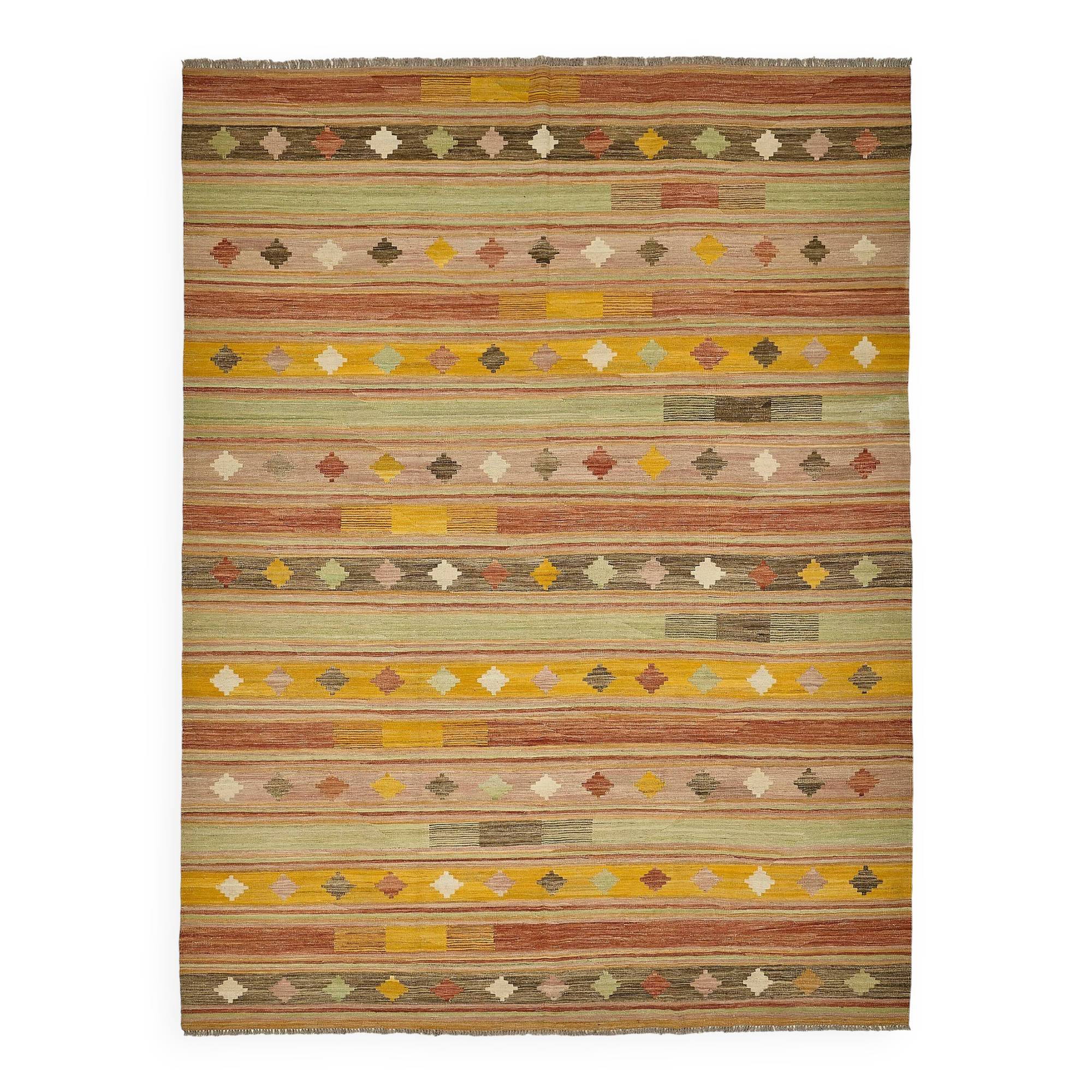 Contemporary Tribal Decorative Kilim 272 cm x 357 cm