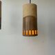 Set of 3 terracotta and enamelled suspensions, France
