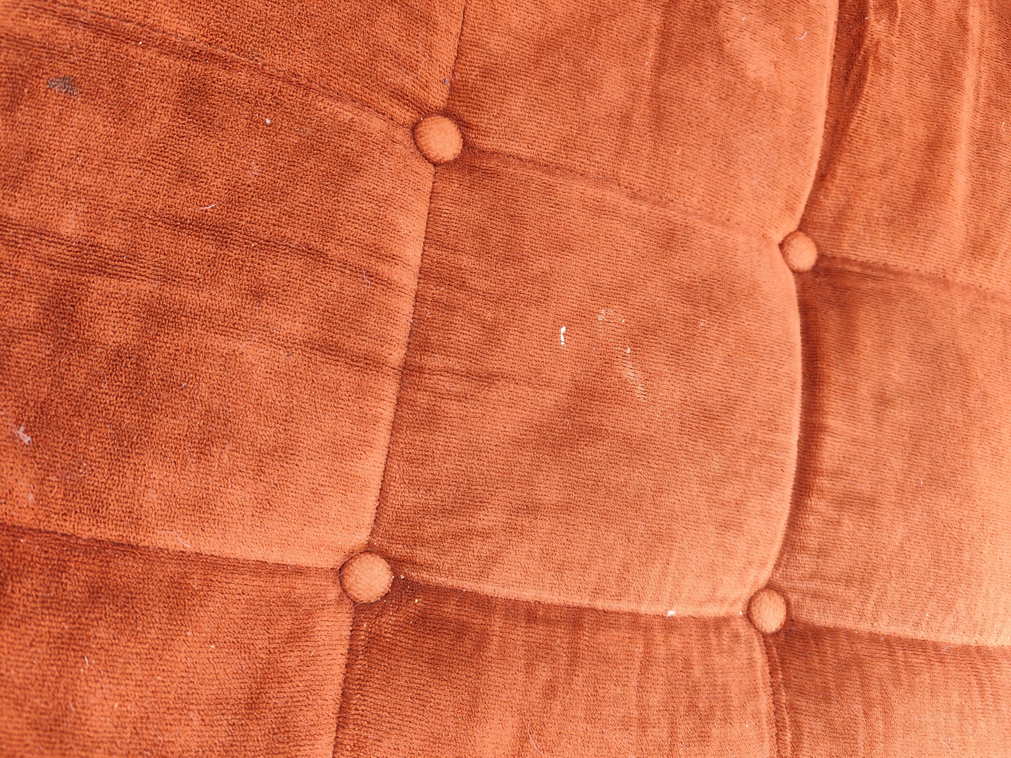 Modular velvet sofa bench 5 blocks